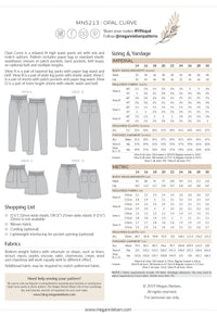Opal Curve pants & shorts pattern
