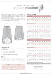 Cascade Curve skirt pattern