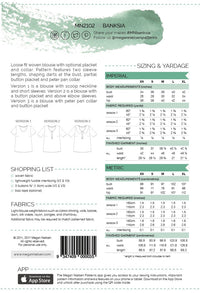Banksia blouse pattern