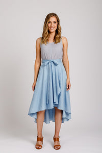 Cascade skirt pattern
