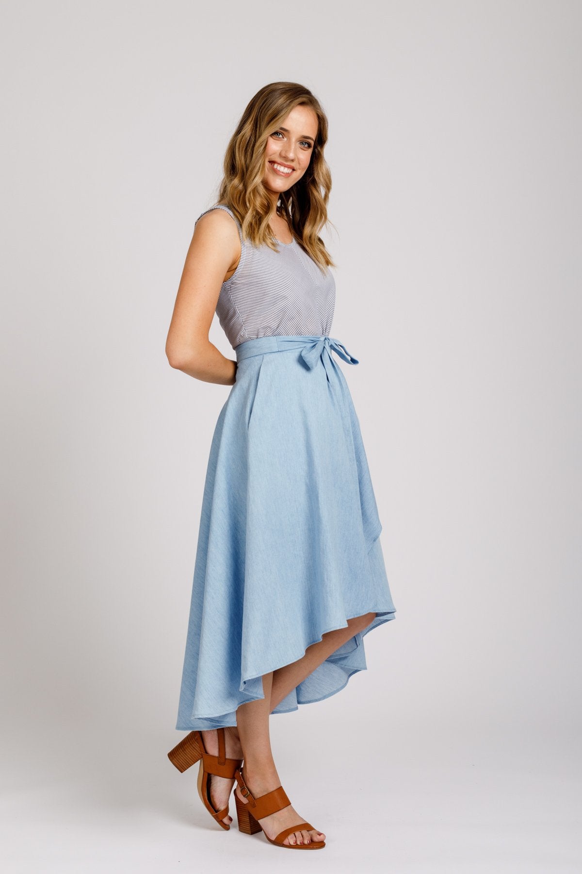 Cascade skirt pattern