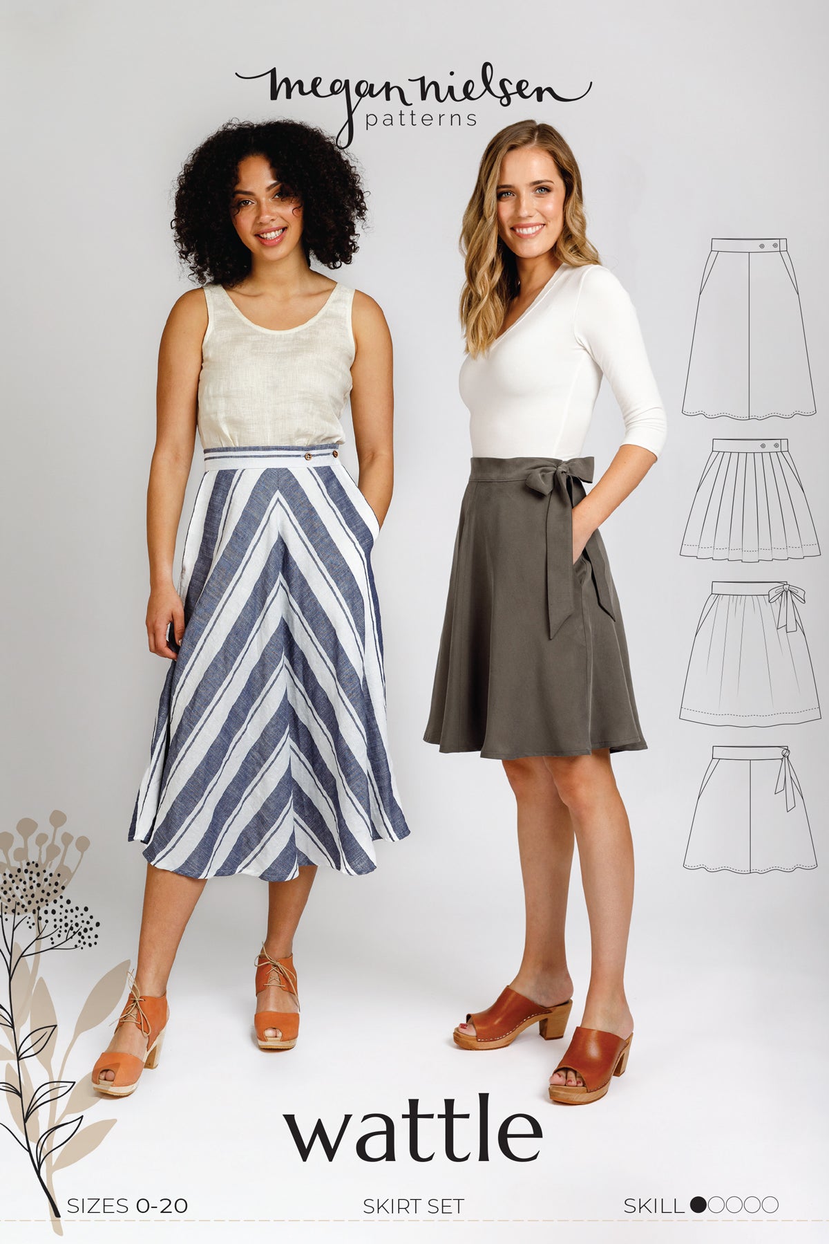 Wattle skirt pattern