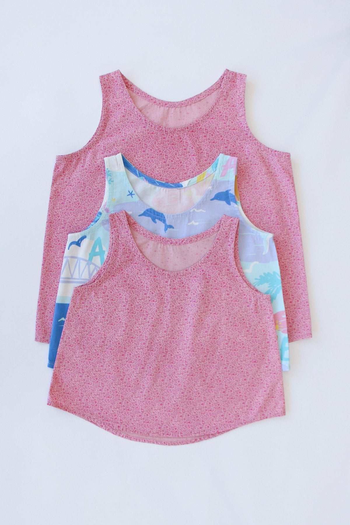 Mini Eucalypt woven tank top & dress pattern