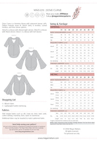 Dove Curve blouse pattern