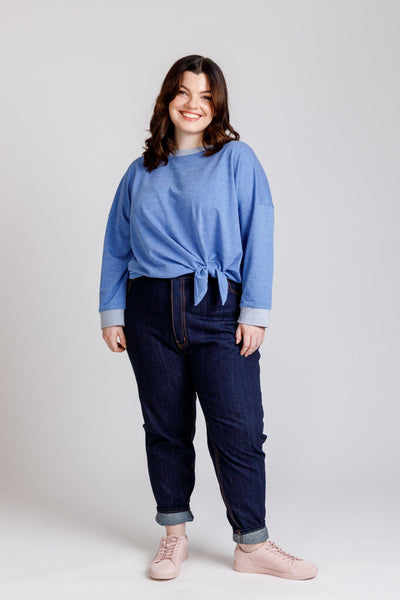 Jarrah Curve Sweater Sewing Pattern | Megan Nielsen Patterns – Megan ...