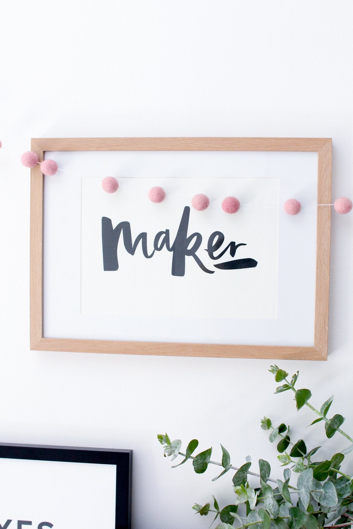 Maker Typography Print