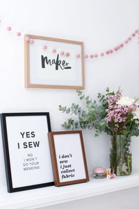 Maker Typography Print
