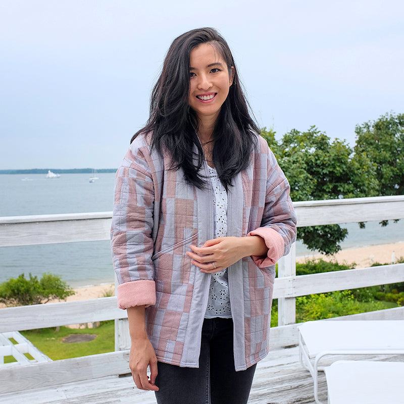 A community-made Megan Nielsen garment, shared by @the.weekendquilter